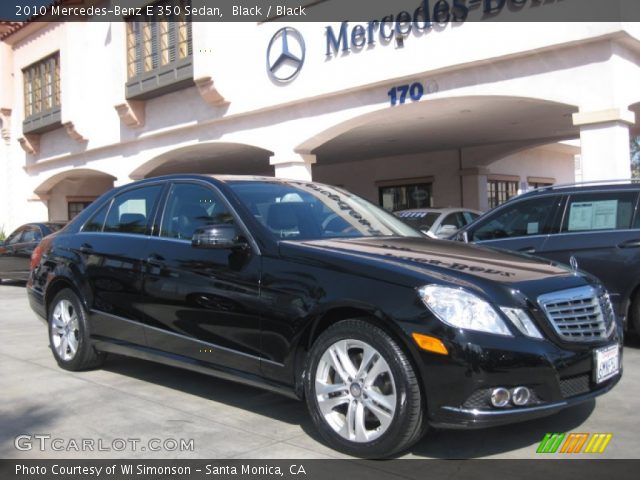 2010 Mercedes-Benz E 350 Sedan in Black