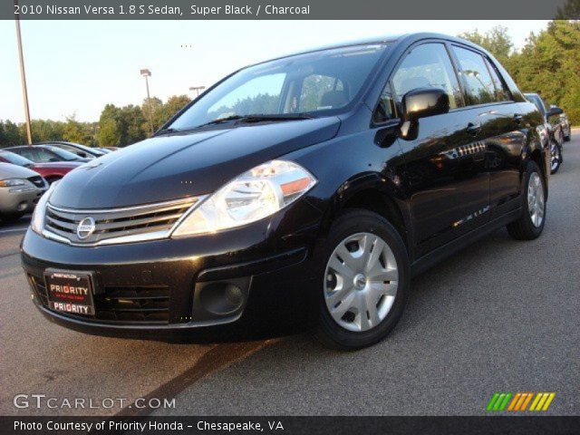 2010 Nissan Versa 1.8 S Sedan in Super Black