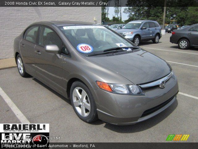 2008 Honda Civic EX Sedan in Galaxy Gray Metallic