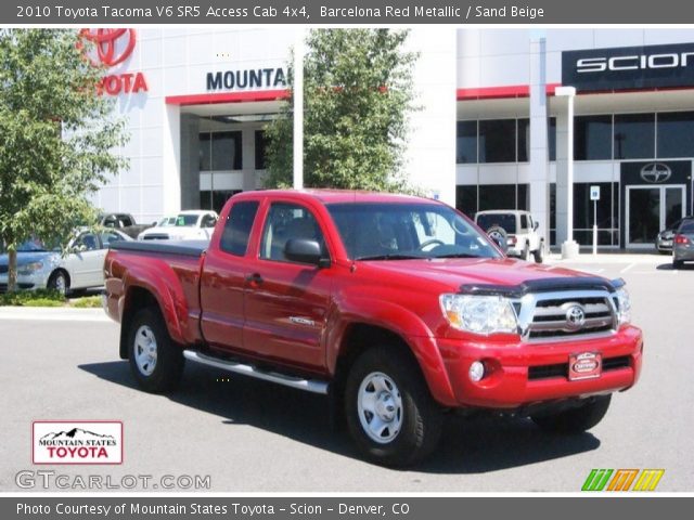 2010 Toyota Tacoma V6 SR5 Access Cab 4x4 in Barcelona Red Metallic