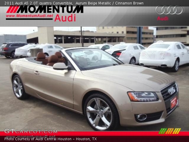 2011 Audi A5 2.0T quattro Convertible in Aurum Beige Metallic