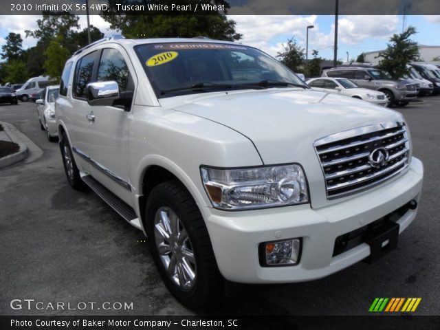 2010 Infiniti QX 56 4WD in Tuscan White Pearl