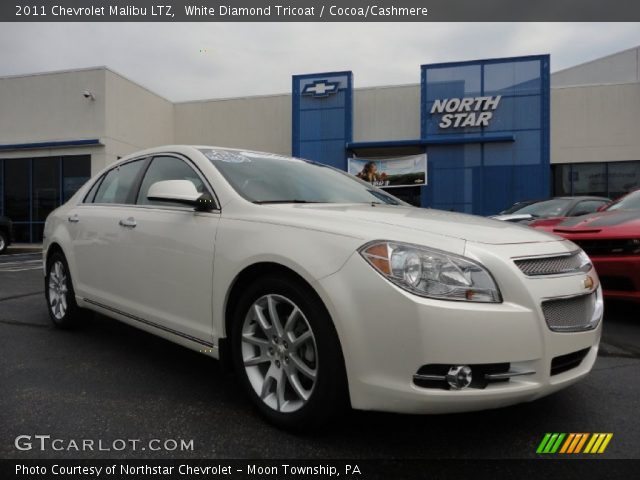 2011 Chevrolet Malibu LTZ in White Diamond Tricoat