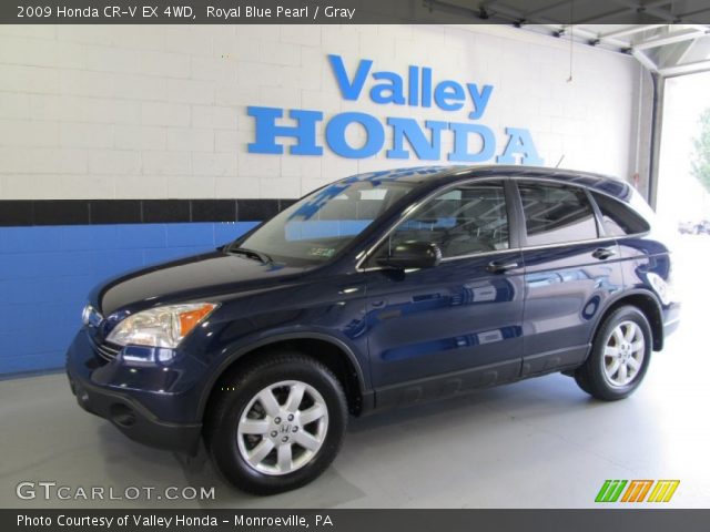 2009 Honda CR-V EX 4WD in Royal Blue Pearl