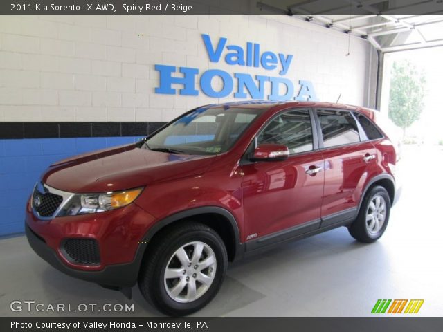 2011 Kia Sorento LX AWD in Spicy Red