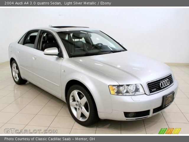 2004 Audi A4 3.0 quattro Sedan in Light Silver Metallic