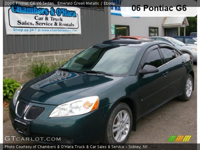 2006 Pontiac G6 V6 Sedan in Emerald Green Metallic