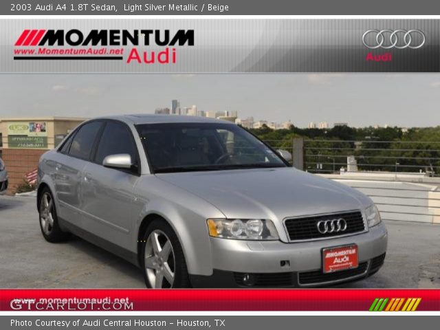 2003 Audi A4 1.8T Sedan in Light Silver Metallic