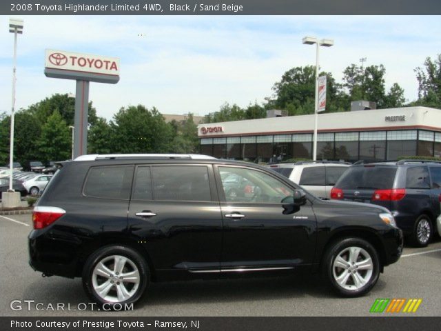2008 Toyota Highlander Limited 4WD in Black