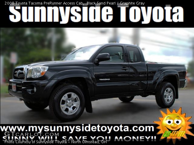 2008 Toyota Tacoma PreRunner Access Cab in Black Sand Pearl