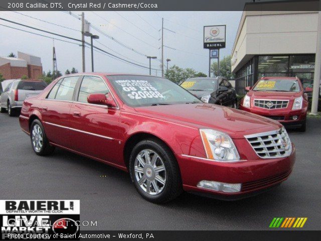 2008 Cadillac DTS  in Crystal Red