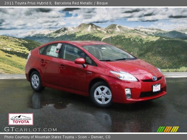 2011 Toyota Prius Hybrid II in Barcelona Red Metallic