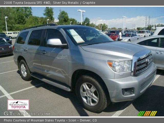 2008 Toyota Sequoia SR5 4WD in Silver Sky Metallic