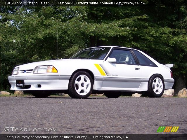 1989 Ford Mustang Saleen SSC Fastback in Oxford White