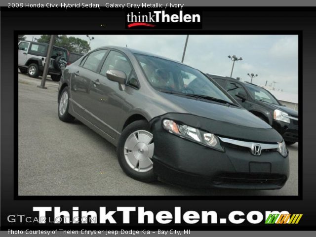 2008 Honda Civic Hybrid Sedan in Galaxy Gray Metallic