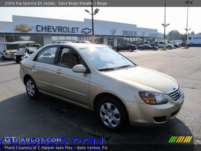 2009 Kia Spectra EX Sedan in Sand Beige Metallic