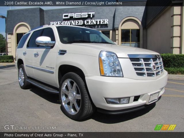 2008 Cadillac Escalade AWD in White Diamond