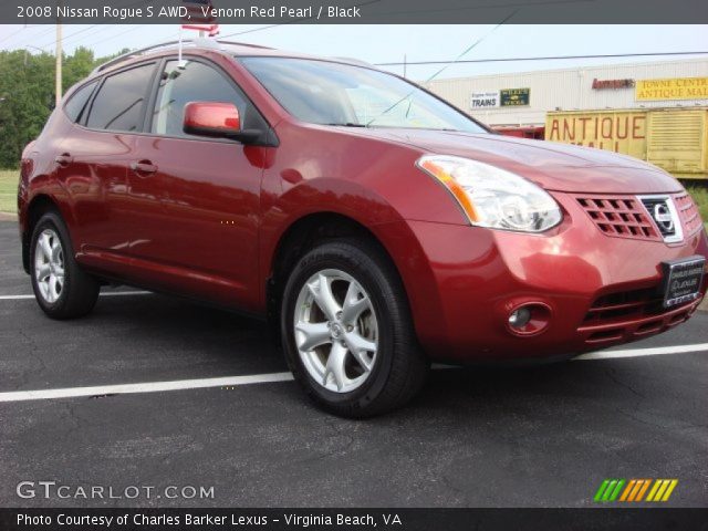 2008 Nissan Rogue S AWD in Venom Red Pearl