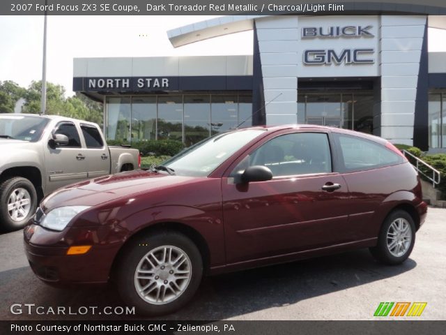 2007 Ford Focus ZX3 SE Coupe in Dark Toreador Red Metallic