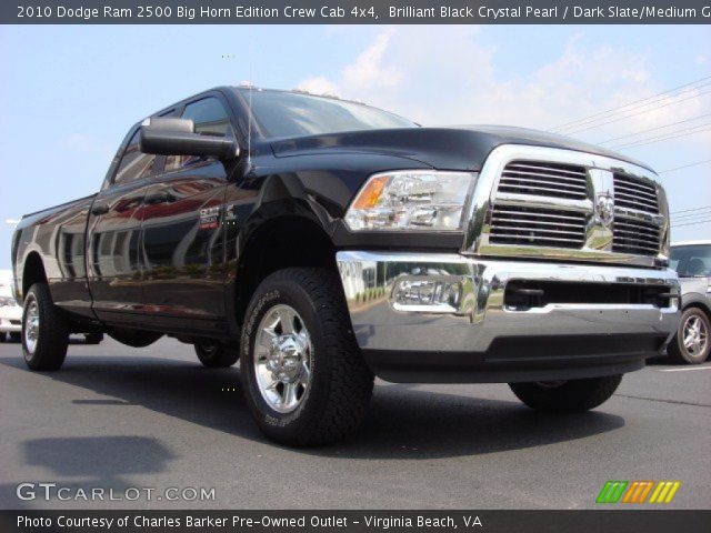 2010 Dodge Ram 2500 Big Horn Edition Crew Cab 4x4 in Brilliant Black Crystal Pearl
