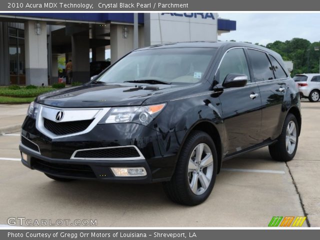 2010 Acura MDX Technology in Crystal Black Pearl