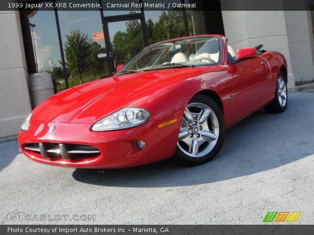 1999 Jaguar XK XK8 Convertible in Carnival Red Metallic