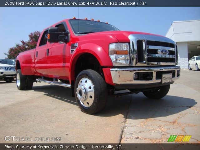 2008 Ford F450 Super Duty Lariat Crew Cab 4x4 Dually in Red Clearcoat