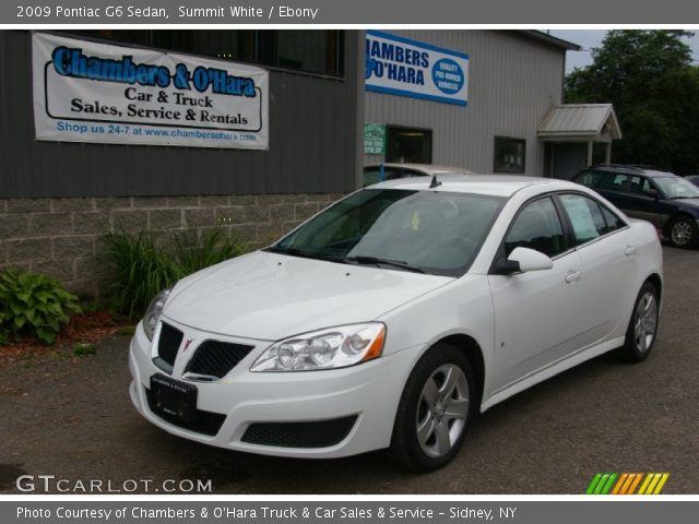 2009 Pontiac G6 Sedan in Summit White