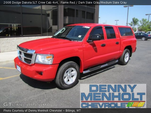 2008 Dodge Dakota SLT Crew Cab 4x4 in Flame Red