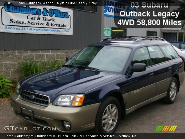 2003 Subaru Outback Wagon in Mystic Blue Pearl