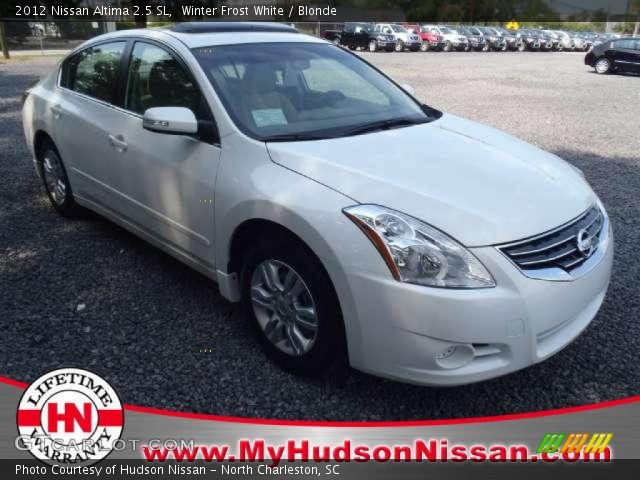2012 Nissan Altima 2.5 SL in Winter Frost White