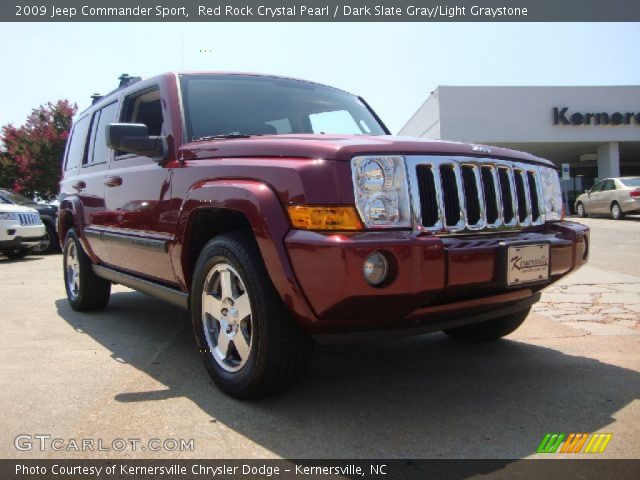 2009 Jeep Commander Sport in Red Rock Crystal Pearl