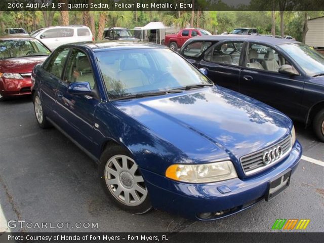 2000 Audi A4 1.8T quattro Sedan in Pelican Blue Metallic
