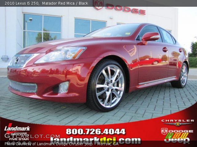 2010 Lexus IS 250 in Matador Red Mica