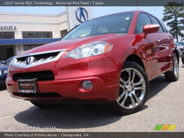 2007 Acura RDX Technology in Moroccan Red Pearl