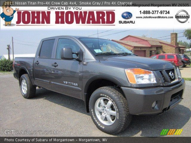 2011 Nissan Titan Pro-4X Crew Cab 4x4 in Smoke Gray