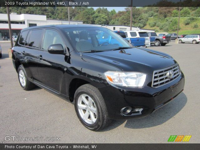 2009 Toyota Highlander V6 4WD in Black