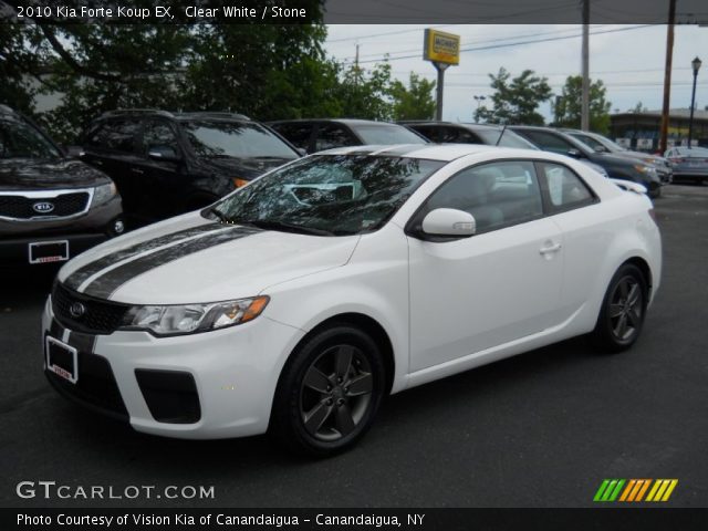 2010 Kia Forte Koup EX in Clear White