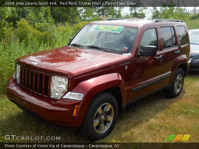 2008 Jeep Liberty Sport 4x4 in Red Rock Crystal Pearl
