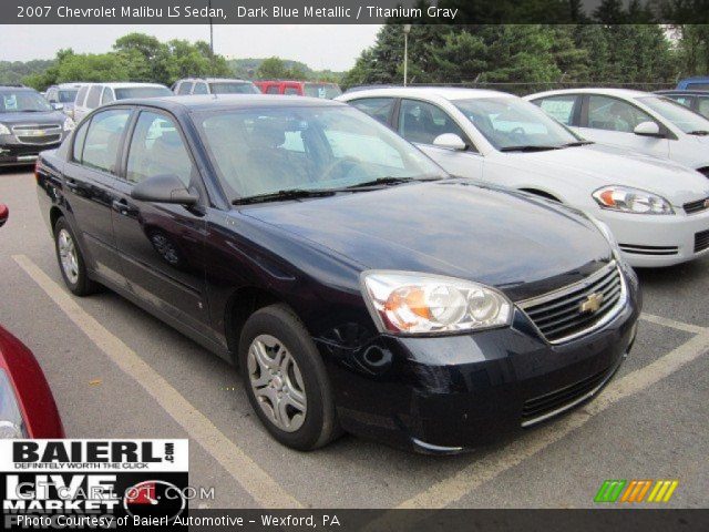 2007 Chevrolet Malibu LS Sedan in Dark Blue Metallic