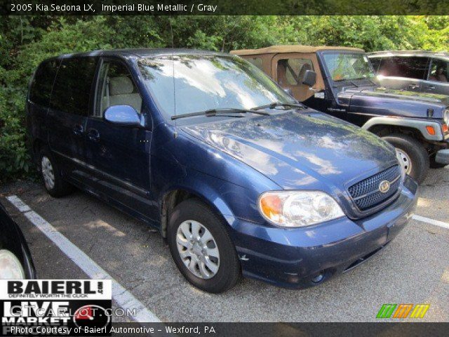 2005 Kia Sedona LX in Imperial Blue Metallic