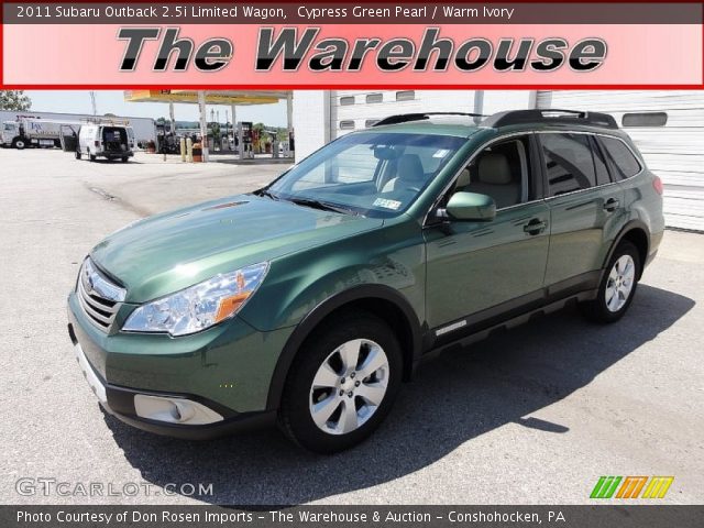 2011 Subaru Outback 2.5i Limited Wagon in Cypress Green Pearl