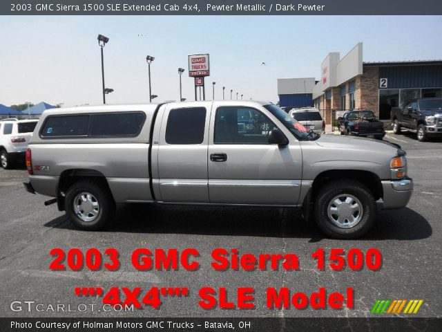 2003 GMC Sierra 1500 SLE Extended Cab 4x4 in Pewter Metallic