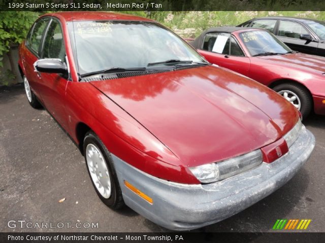 1999 Saturn S Series SL1 Sedan in Medium Red