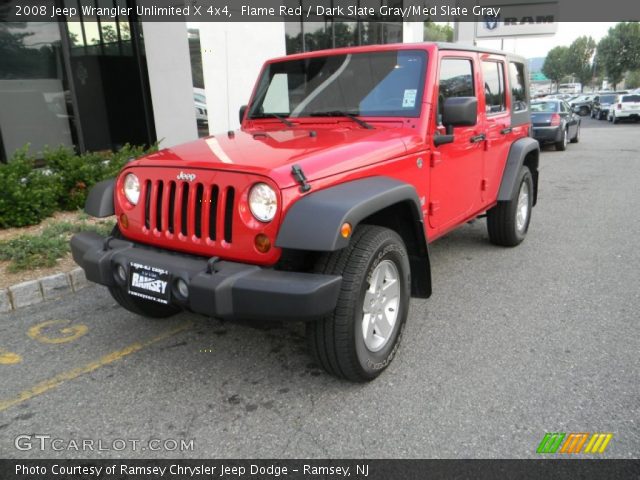 2008 Jeep Wrangler Unlimited X 4x4 in Flame Red