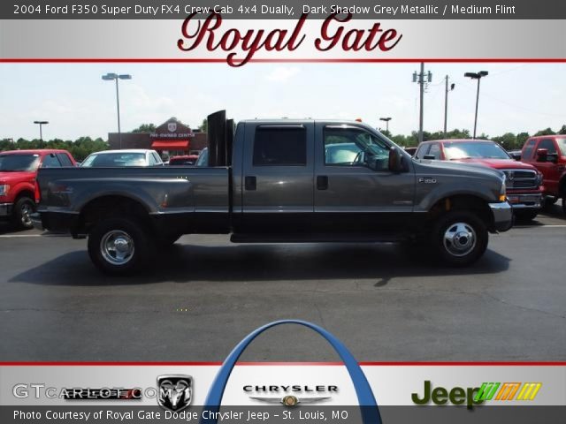 2004 Ford F350 Super Duty FX4 Crew Cab 4x4 Dually in Dark Shadow Grey Metallic