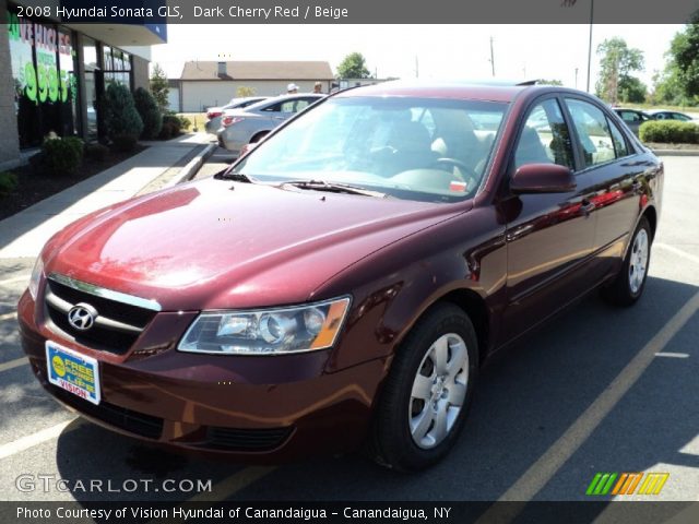 2008 Hyundai Sonata GLS in Dark Cherry Red
