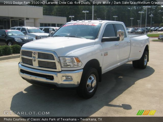 2011 Dodge Ram 3500 HD Laramie Crew Cab 4x4 Dually in Bright White
