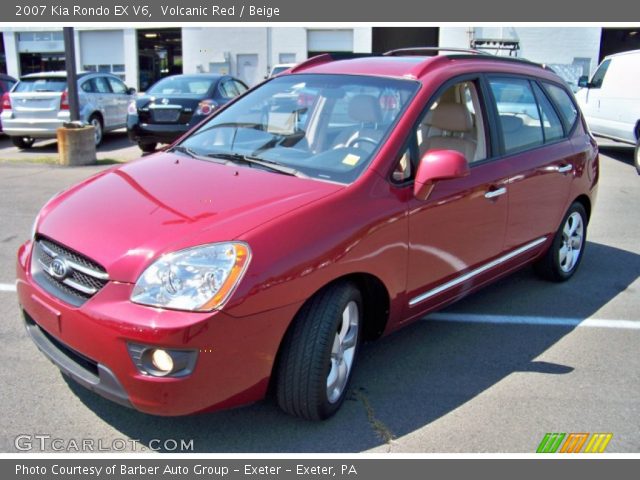 2007 Kia Rondo EX V6 in Volcanic Red