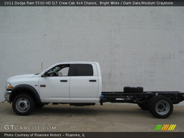 2011 Dodge Ram 5500 HD SLT Crew Cab 4x4 Chassis in Bright White